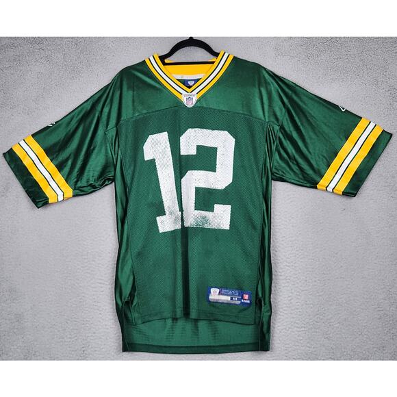 GREEN BAY PACKERS Jersey Mens Medium Green AARON RODGERS NFL ONFIELD ADIDAS - Picture 1 of 16